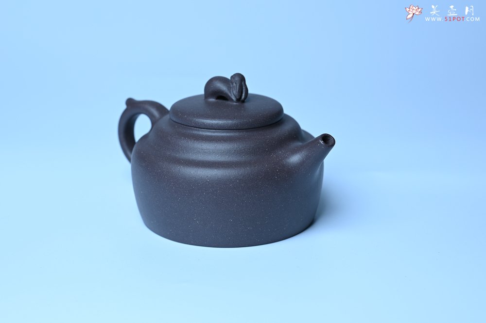 紫砂壶图片：美壶特惠 精品青灰泥玉兔紫砂壶 茶人醉爱 - 紫砂壶信息网