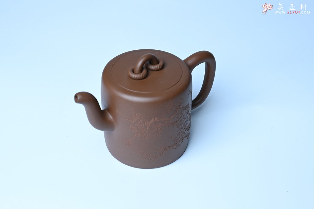 紫砂壶图片：美壶特惠 潜力股王静然 优质紫泥双圈壶 春风大雅能容物 装饰文雅 - 紫砂壶信息网