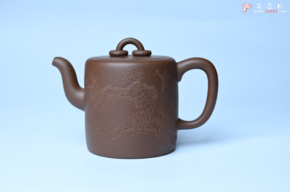 紫砂壶图片：美壶特惠 潜力股王静然 优质紫泥双圈壶 春风大雅能容物 装饰文雅 - 紫砂壶信息网