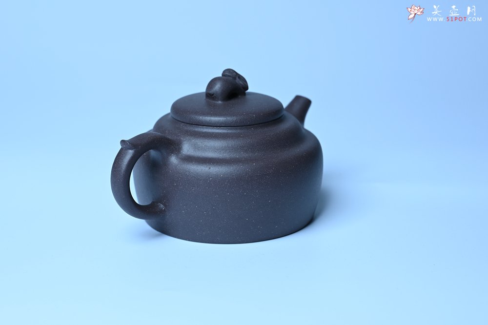 紫砂壶图片：美壶特惠 精品青灰泥玉兔紫砂壶 茶人醉爱 - 紫砂壶信息网