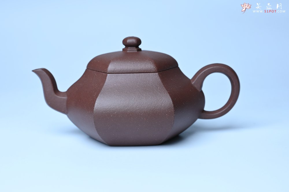 紫砂壶图片：美壶特惠 朱老师全手工六方君德壶 茶人醉爱 - 紫砂壶信息网