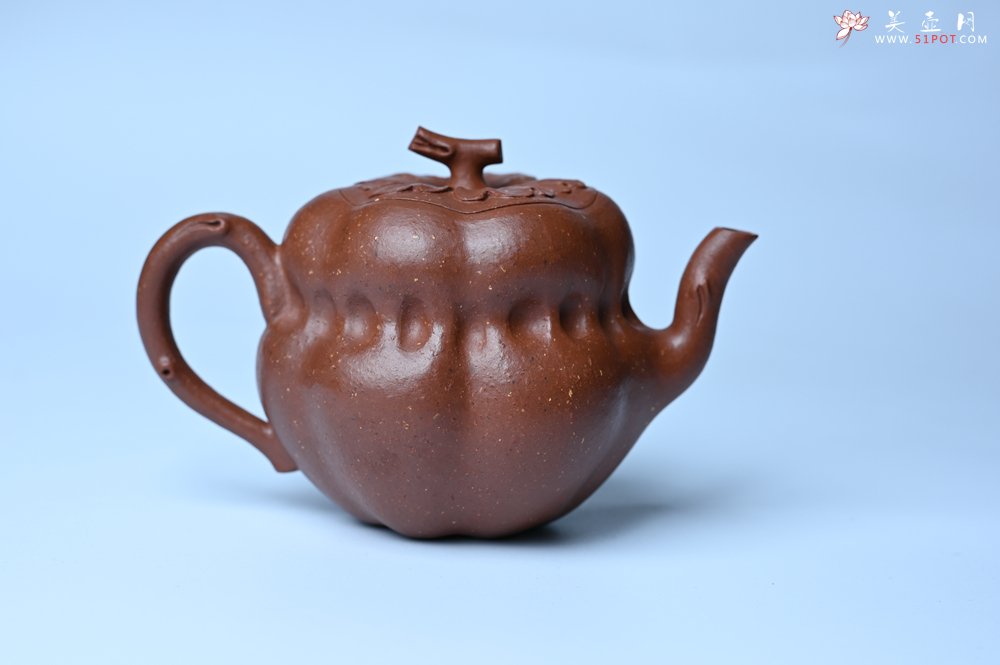 紫砂壶图片：美壶特惠 特好降坡泥 柿柿如意紫砂壶 肌理丰富生动 - 紫砂壶信息网