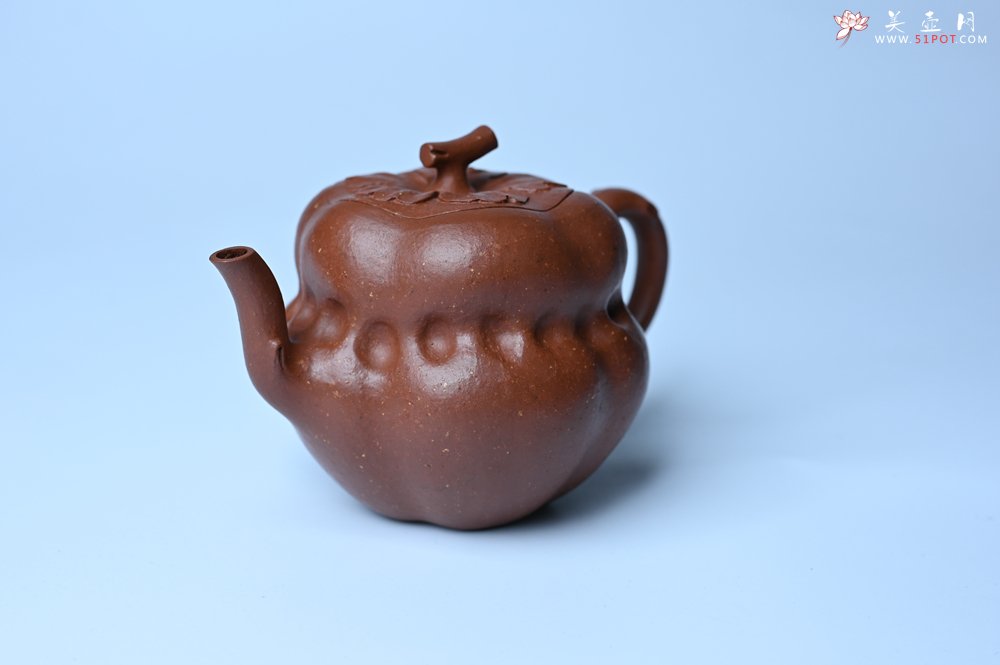 紫砂壶图片：美壶特惠 特好降坡泥 柿柿如意紫砂壶 肌理丰富生动 - 紫砂壶信息网