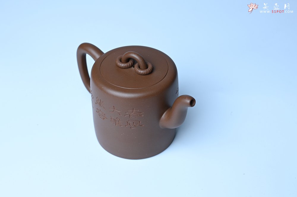 紫砂壶图片：美壶特惠 潜力股王静然 优质紫泥双圈壶 春风大雅能容物 装饰文雅 - 紫砂壶信息网