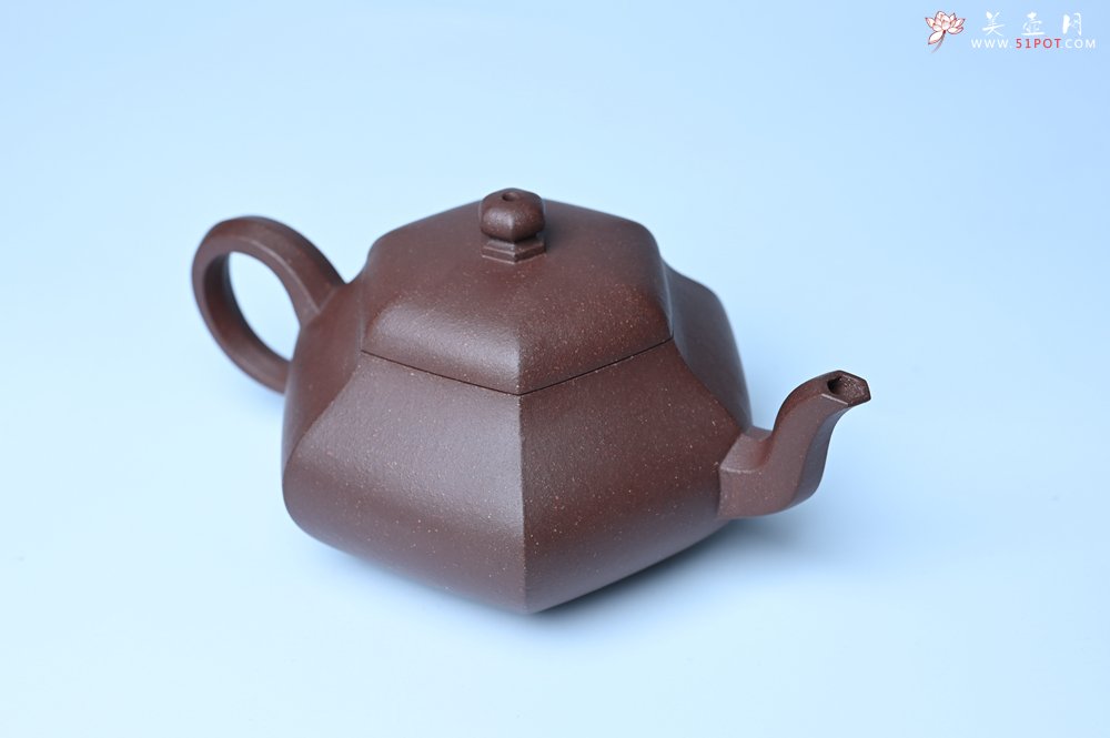 紫砂壶图片：美壶特惠 朱老师全手工六方君德壶 茶人醉爱 - 紫砂壶信息网