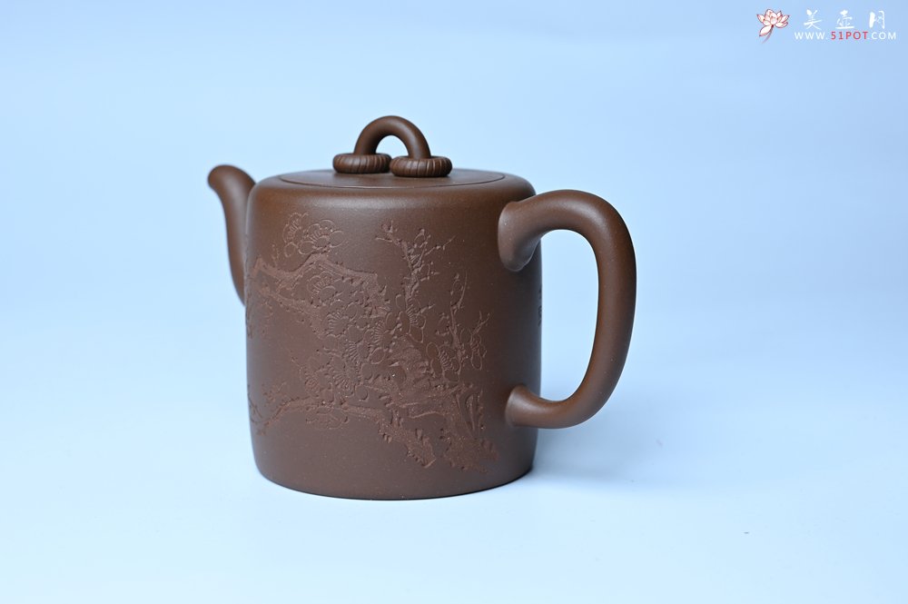 紫砂壶图片：美壶特惠 潜力股王静然 优质紫泥双圈壶 春风大雅能容物 装饰文雅 - 紫砂壶信息网