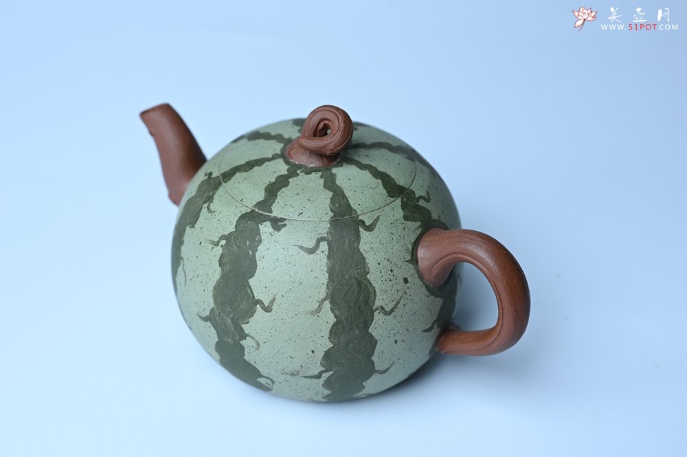 紫砂壶图片：美壶特惠 精致西瓜紫砂壶 茶人醉爱 - 紫砂壶信息网