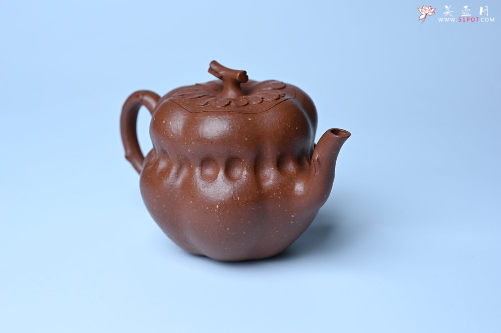 紫砂壶图片：美壶特惠 特好降坡泥 柿柿如意紫砂壶 肌理丰富生动 - 紫砂壶信息网