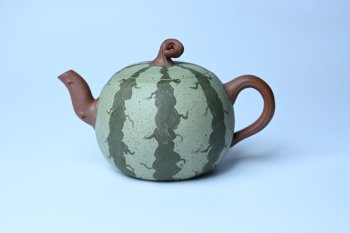 美壶特惠 精致西瓜紫砂壶 茶人醉爱 - 紫砂壶信息网
