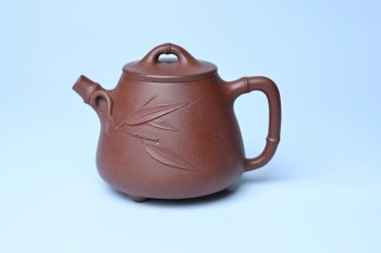 美壶特惠 优质紫泥竹叶高石瓢壶 茶人醉爱 - 紫砂壶信息网