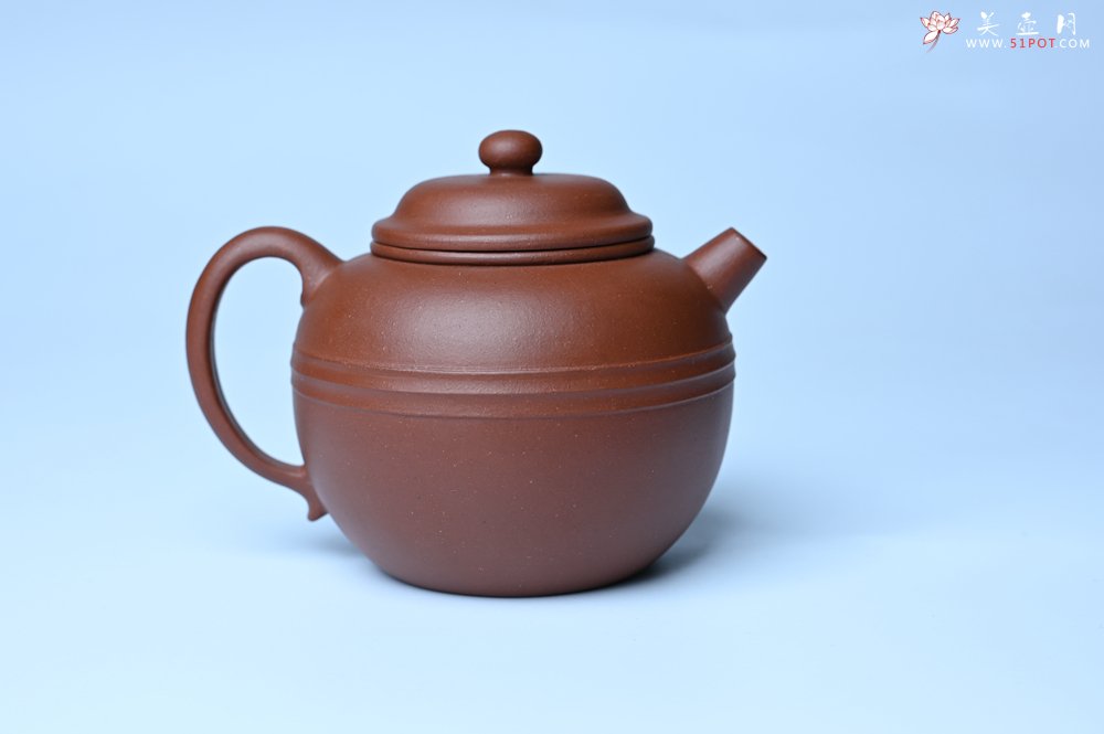 紫砂壶图片：美壶特惠 精致老清水泥腰线巨轮壶 茶人醉爱 - 紫砂壶信息网