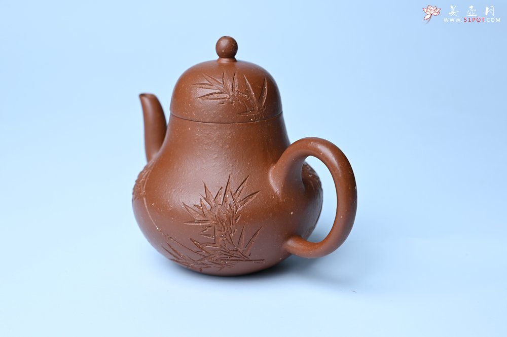 紫砂壶图片：美壶特惠 特好朱泥居不可无竹梨形壶 茶人醉爱 - 紫砂壶信息网