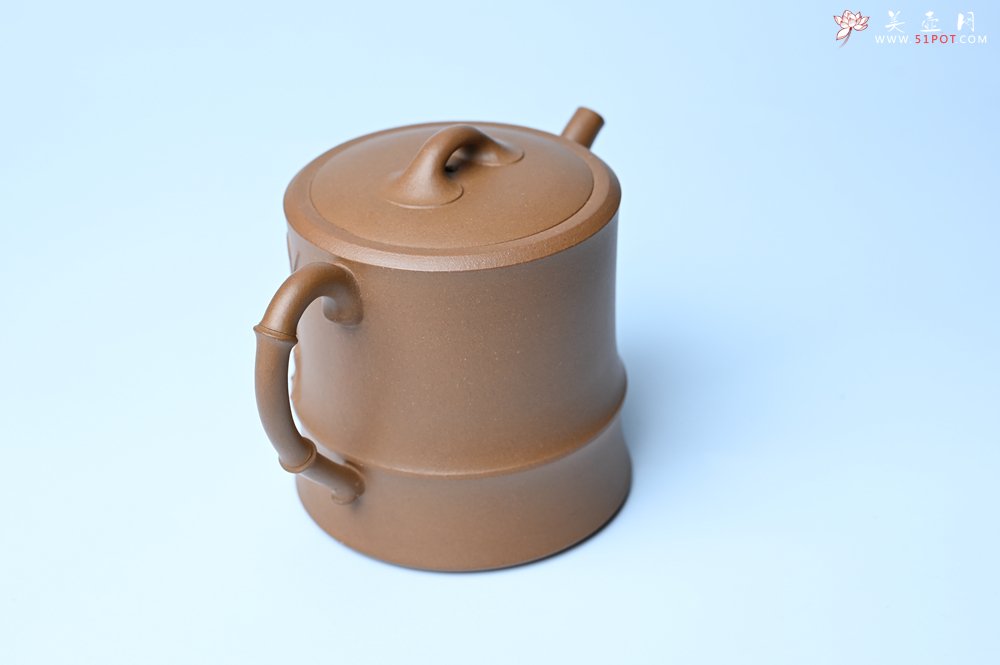 紫砂壶图片：美壶特惠 精工黄金段泥竹段 挺拔秀雅 茶人醉爱 - 紫砂壶信息网