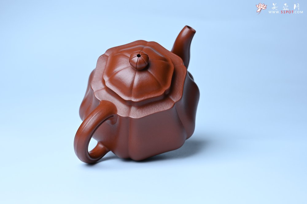 紫砂壶图片：美壶特惠 老朱泥高菱壶 茶人醉爱 - 紫砂壶信息网