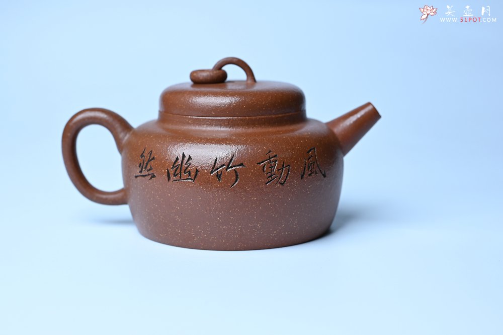 紫砂壶图片：美壶特惠 养过油润降坡泥圈钮德中壶 茶人醉爱 - 紫砂壶信息网