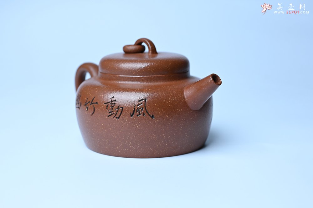 紫砂壶图片：美壶特惠 养过油润降坡泥圈钮德中壶 茶人醉爱 - 紫砂壶信息网