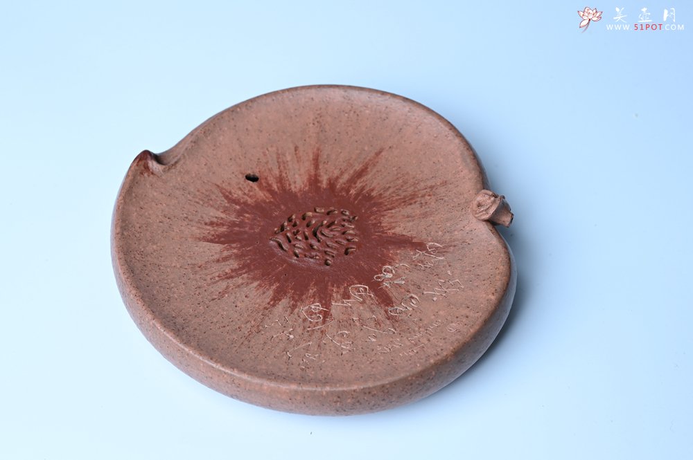 紫砂壶图片：美器特惠 朱自立工作室精品寿桃干泡台 直径大约15cm - 紫砂壶信息网