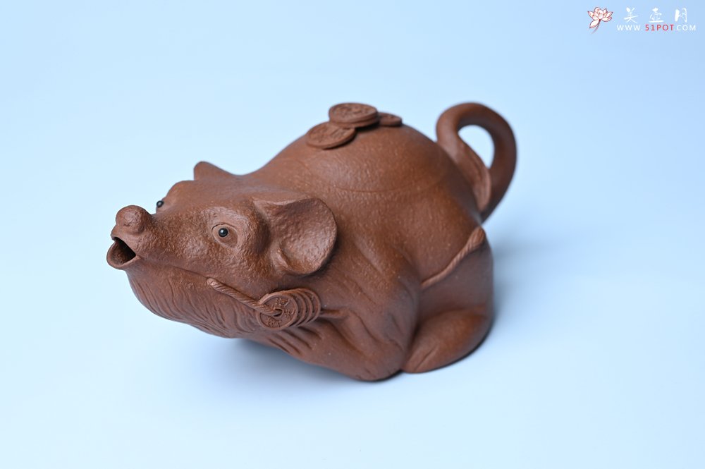 紫砂壶图片：美壶特惠 优质降坡泥鼠你有钱壶壶 茶人醉爱 - 紫砂壶信息网