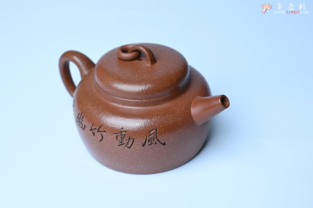 紫砂壶图片：美壶特惠 养过油润降坡泥圈钮德中壶 茶人醉爱 - 紫砂壶信息网