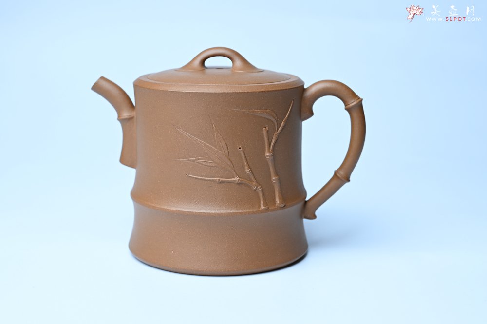 紫砂壶图片：美壶特惠 精工黄金段泥竹段 挺拔秀雅 茶人醉爱 - 紫砂壶信息网