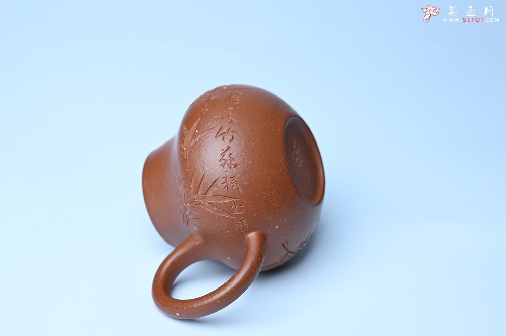 紫砂壶图片：美壶特惠 特好朱泥居不可无竹梨形壶 茶人醉爱 - 紫砂壶信息网