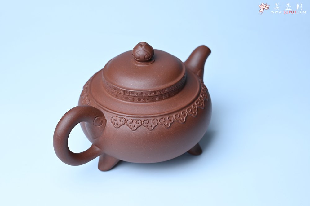 紫砂壶图片：美壶特惠 精致特好底曹青云肩如意壶 - 紫砂壶信息网