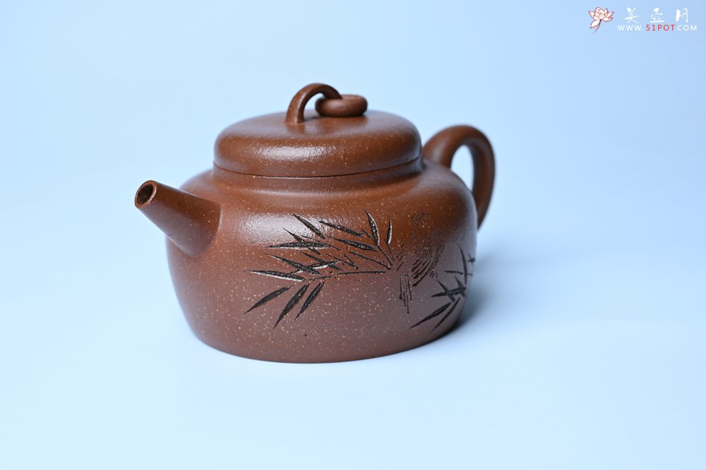 紫砂壶图片：美壶特惠 养过油润降坡泥圈钮德中壶 茶人醉爱 - 紫砂壶信息网