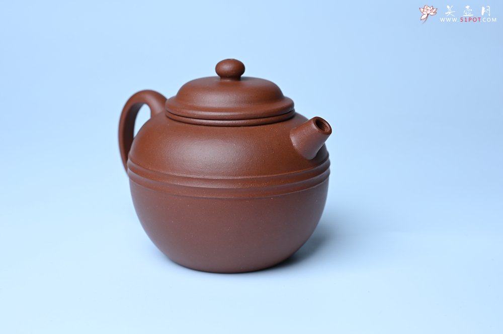 紫砂壶图片：美壶特惠 精致老清水泥腰线巨轮壶 茶人醉爱 - 紫砂壶信息网