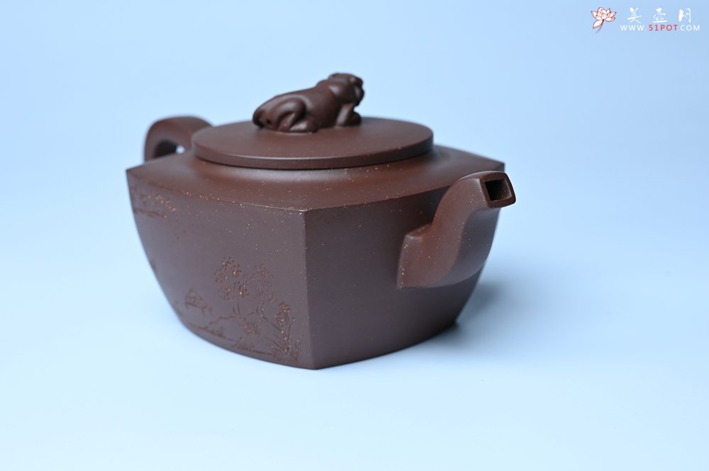 紫砂壶图片：美壶年底特惠 精工卧虎藏龙壶 难度大 茶人醉爱 - 紫砂壶信息网