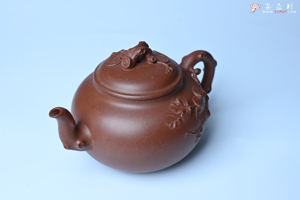 紫砂壶图片：美壶特惠 精品多子多福紫砂壶 帖叶生动细腻 送礼佳品 - 紫砂壶信息网