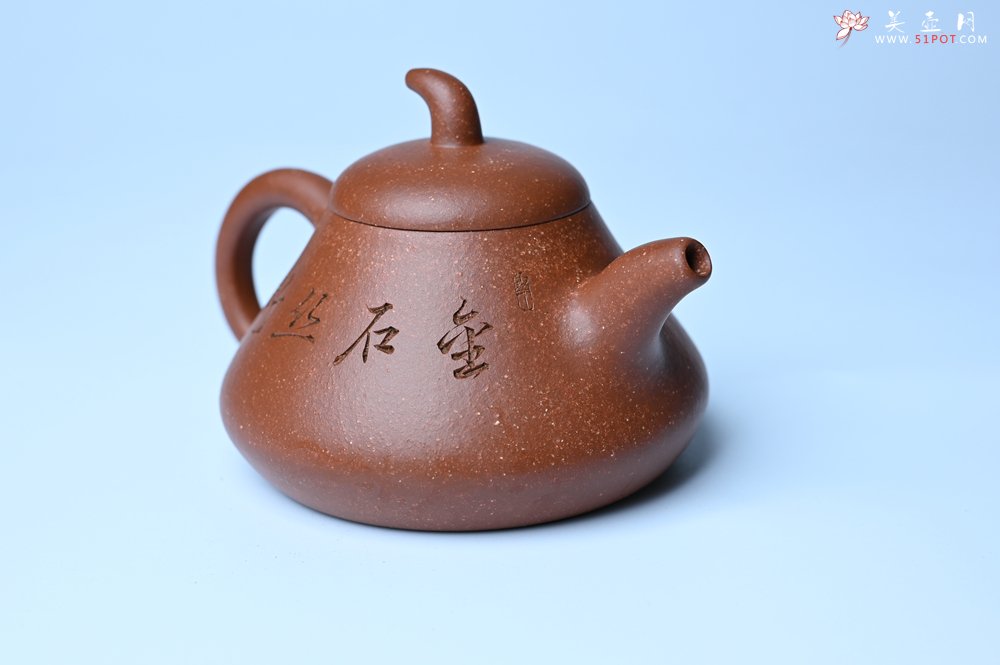 紫砂壶图片：美壶特惠 潜力股王老师 全手工拍打成型茄瓢壶 装饰居不可无竹 特文气 - 紫砂壶信息网