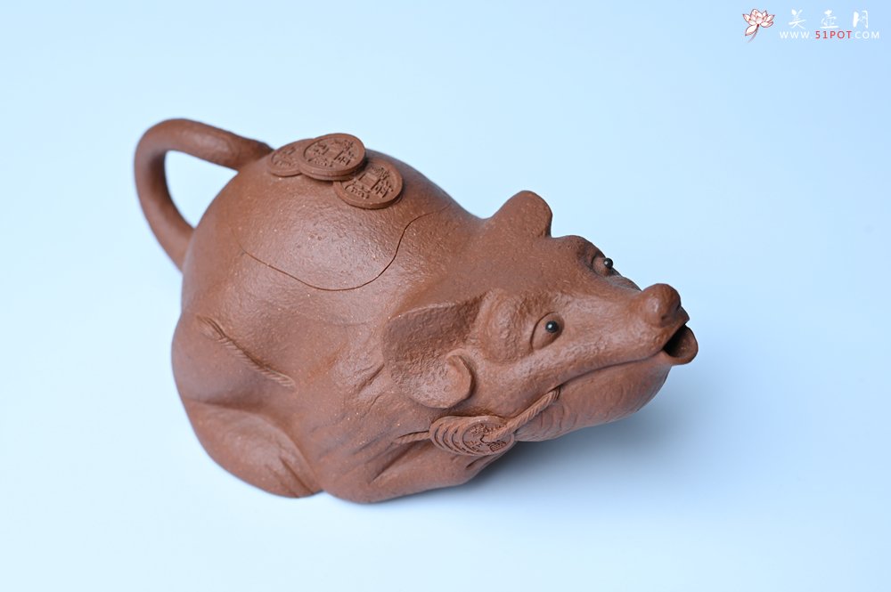 紫砂壶图片：美壶特惠 优质降坡泥鼠你有钱壶壶 茶人醉爱 - 紫砂壶信息网