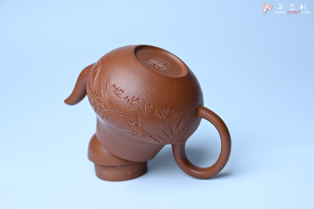 紫砂壶图片：美壶特惠 特好朱泥居不可无竹梨形壶 茶人醉爱 - 紫砂壶信息网