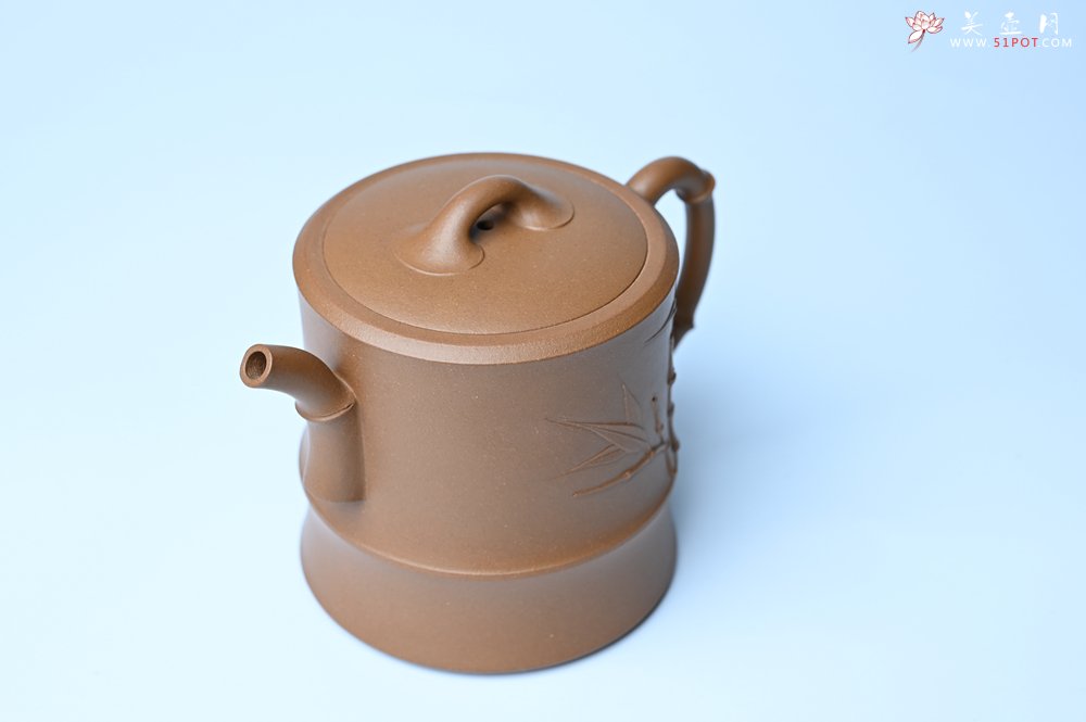 紫砂壶图片：美壶特惠 精工黄金段泥竹段 挺拔秀雅 茶人醉爱 - 紫砂壶信息网