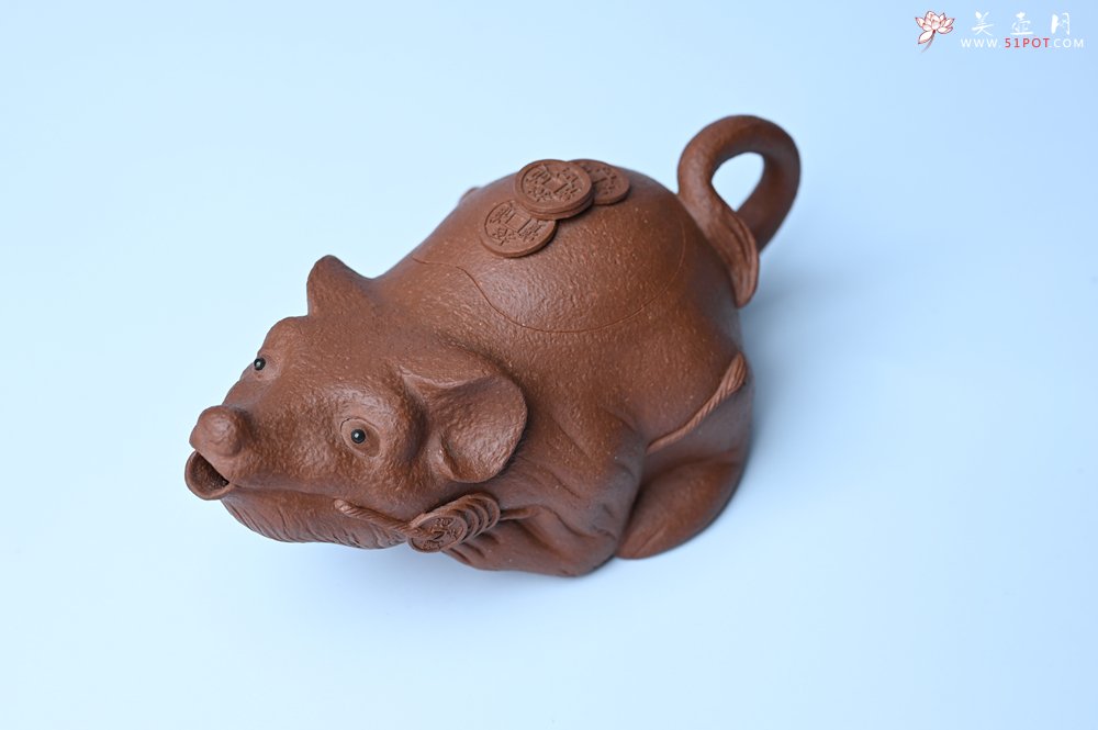 紫砂壶图片：美壶特惠 优质降坡泥鼠你有钱壶壶 茶人醉爱 - 紫砂壶信息网
