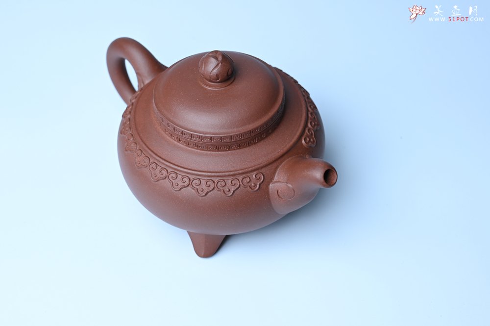 紫砂壶图片：美壶特惠 精致特好底曹青云肩如意壶 - 紫砂壶信息网