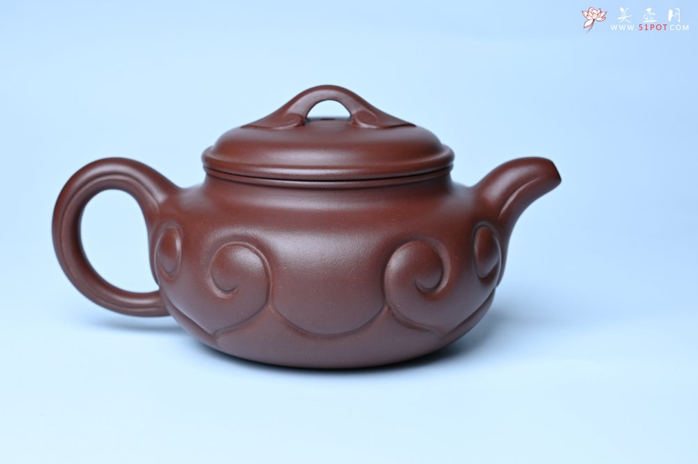 紫砂壶图片：美壶特惠 精致紫泥仿古如意壶 茶人醉爱 - 紫砂壶信息网