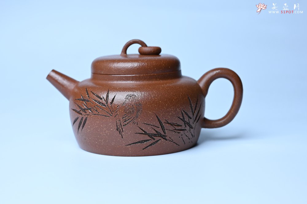 紫砂壶图片：美壶特惠 养过油润降坡泥圈钮德中壶 茶人醉爱 - 紫砂壶信息网