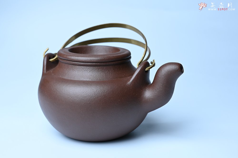 紫砂壶图片：美壶特惠 手工手制精致老紫泥提梁壶 茶人醉爱 - 紫砂壶信息网