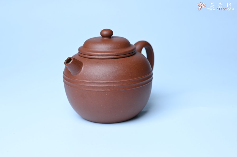 紫砂壶图片：美壶特惠 精致老清水泥腰线巨轮壶 茶人醉爱 - 紫砂壶信息网