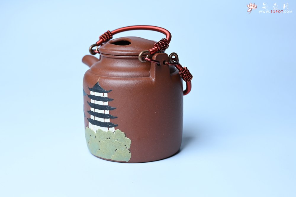 紫砂壶图片：美壶特惠 特好红皮龙精工洋桶壶 茶人醉爱 - 紫砂壶信息网