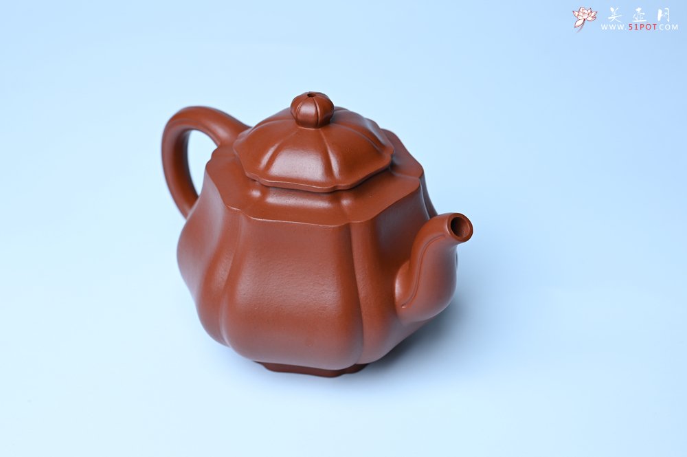紫砂壶图片：美壶特惠 老朱泥高菱壶 茶人醉爱 - 紫砂壶信息网