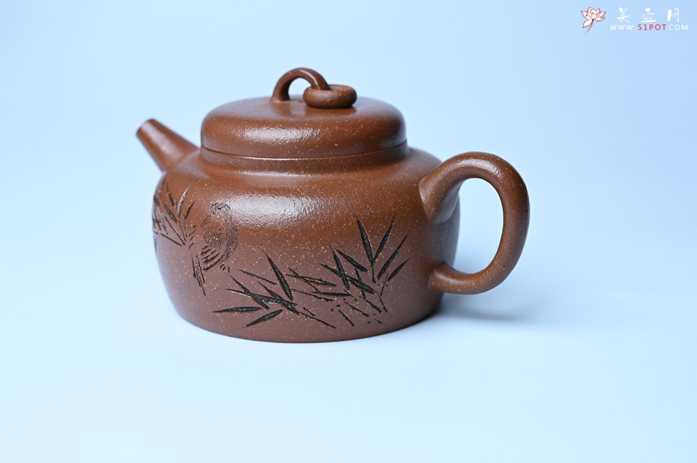 紫砂壶图片：美壶特惠 养过油润降坡泥圈钮德中壶 茶人醉爱 - 紫砂壶信息网