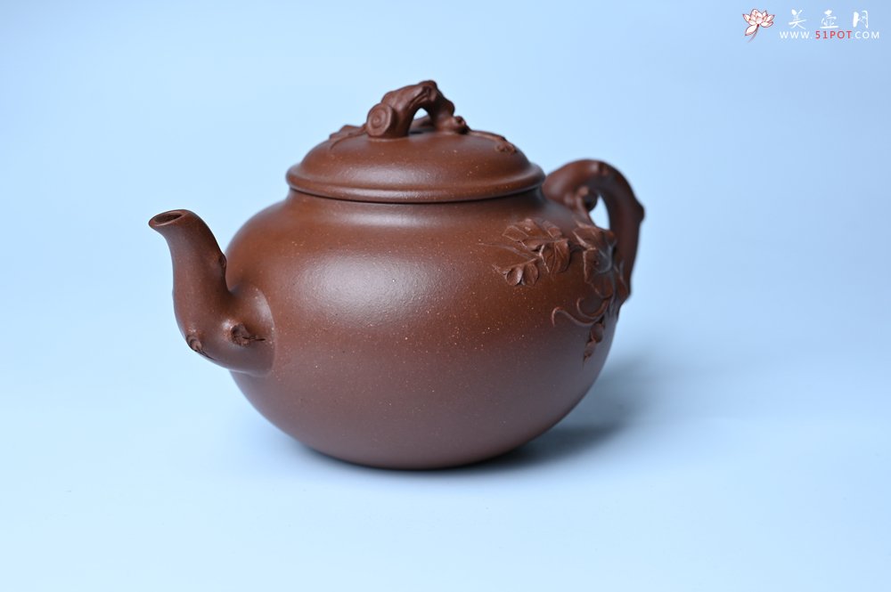 紫砂壶图片：美壶特惠 精品多子多福紫砂壶 帖叶生动细腻 送礼佳品 - 紫砂壶信息网