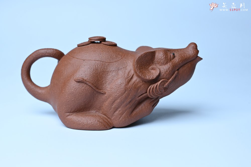 紫砂壶图片：美壶特惠 优质降坡泥鼠你有钱壶壶 茶人醉爱 - 紫砂壶信息网