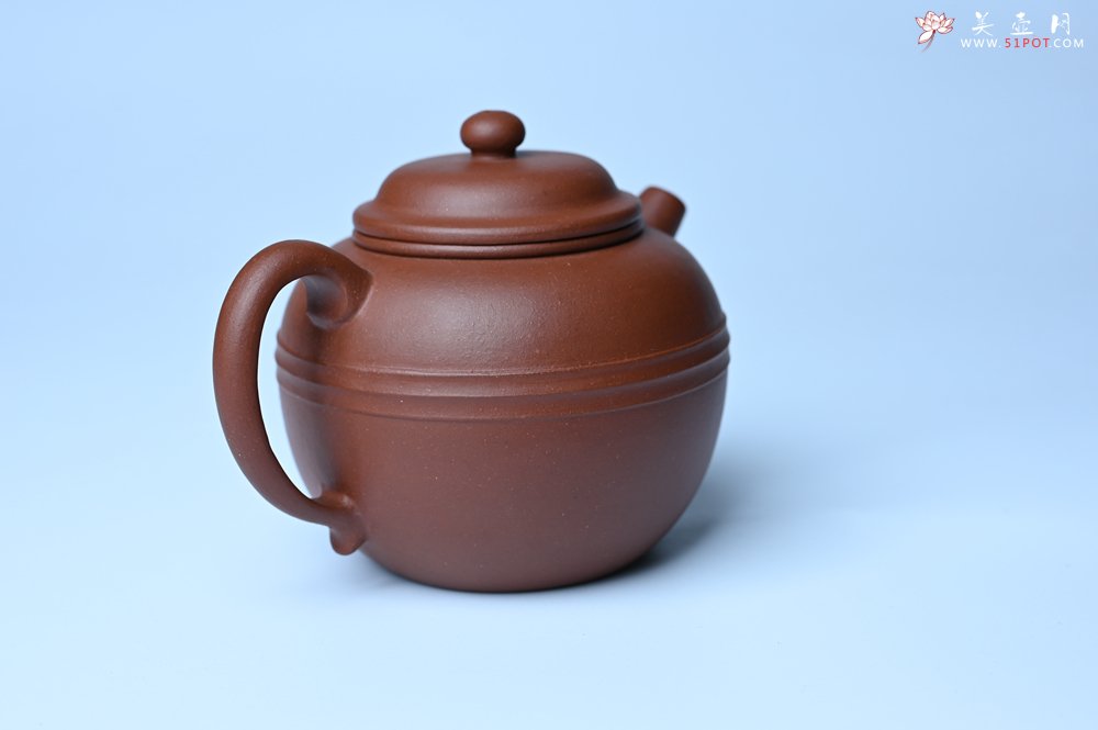 紫砂壶图片：美壶特惠 精致老清水泥腰线巨轮壶 茶人醉爱 - 紫砂壶信息网