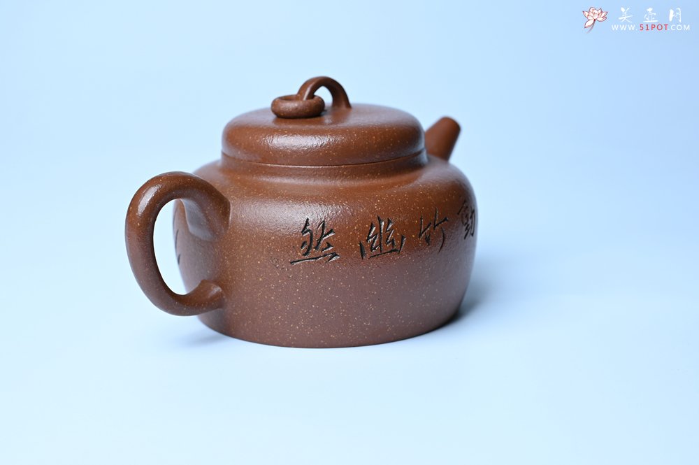 紫砂壶图片：美壶特惠 养过油润降坡泥圈钮德中壶 茶人醉爱 - 紫砂壶信息网