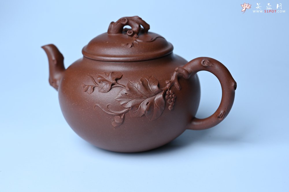 紫砂壶图片：美壶特惠 精品多子多福紫砂壶 帖叶生动细腻 送礼佳品 - 紫砂壶信息网