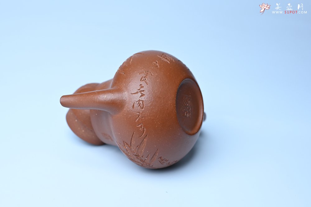 紫砂壶图片：美壶特惠 特好朱泥居不可无竹梨形壶 茶人醉爱 - 紫砂壶信息网