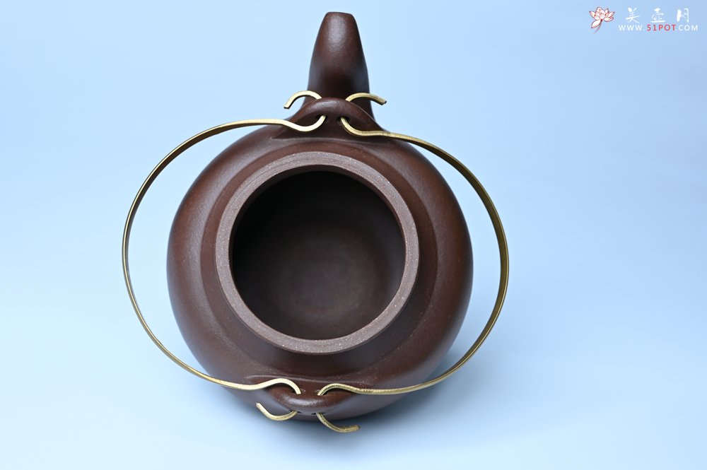 紫砂壶图片：美壶特惠 手工手制精致老紫泥提梁壶 茶人醉爱 - 紫砂壶信息网